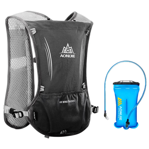 Colete de Hidratação Inoxto TrailSport 5L + Bolsa de Hidratação Aonijie Running 1.5L